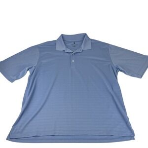 Nicklaus Performance Polo Shirt Men XL Blue Short Sleeve Golf Athletic RN106523